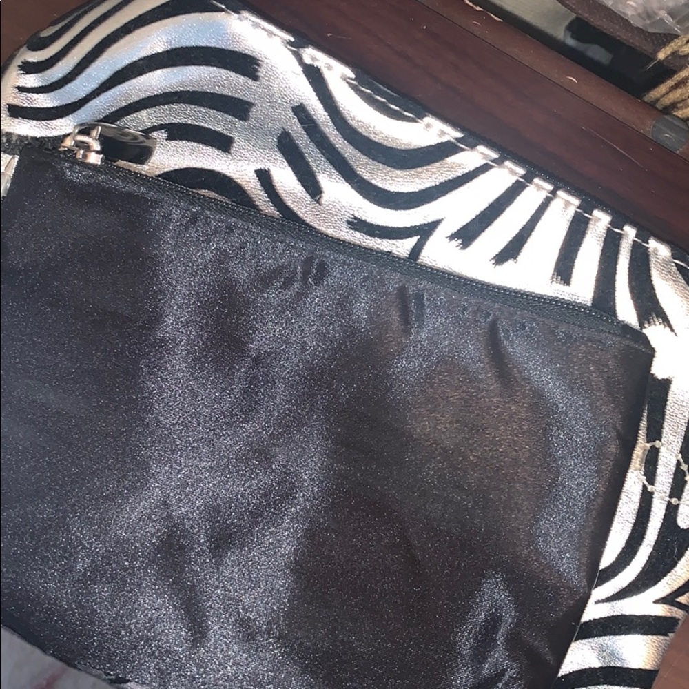 Makeup bag with small clutch